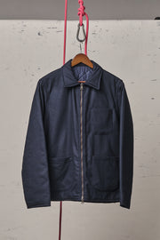 Blker Work Shirt Wool Reversible Elk Navy