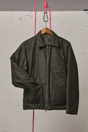 Blker Work Shirt Donegal Reversible Elk Green