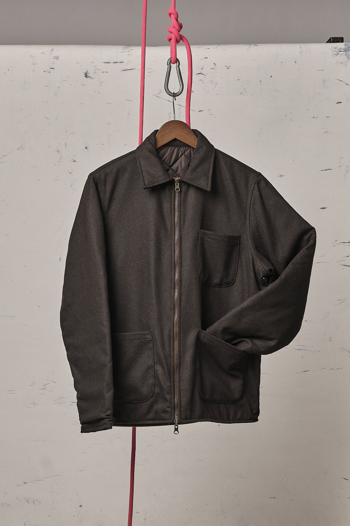 Blker Work Shirt Wool Reversible Elk Brown