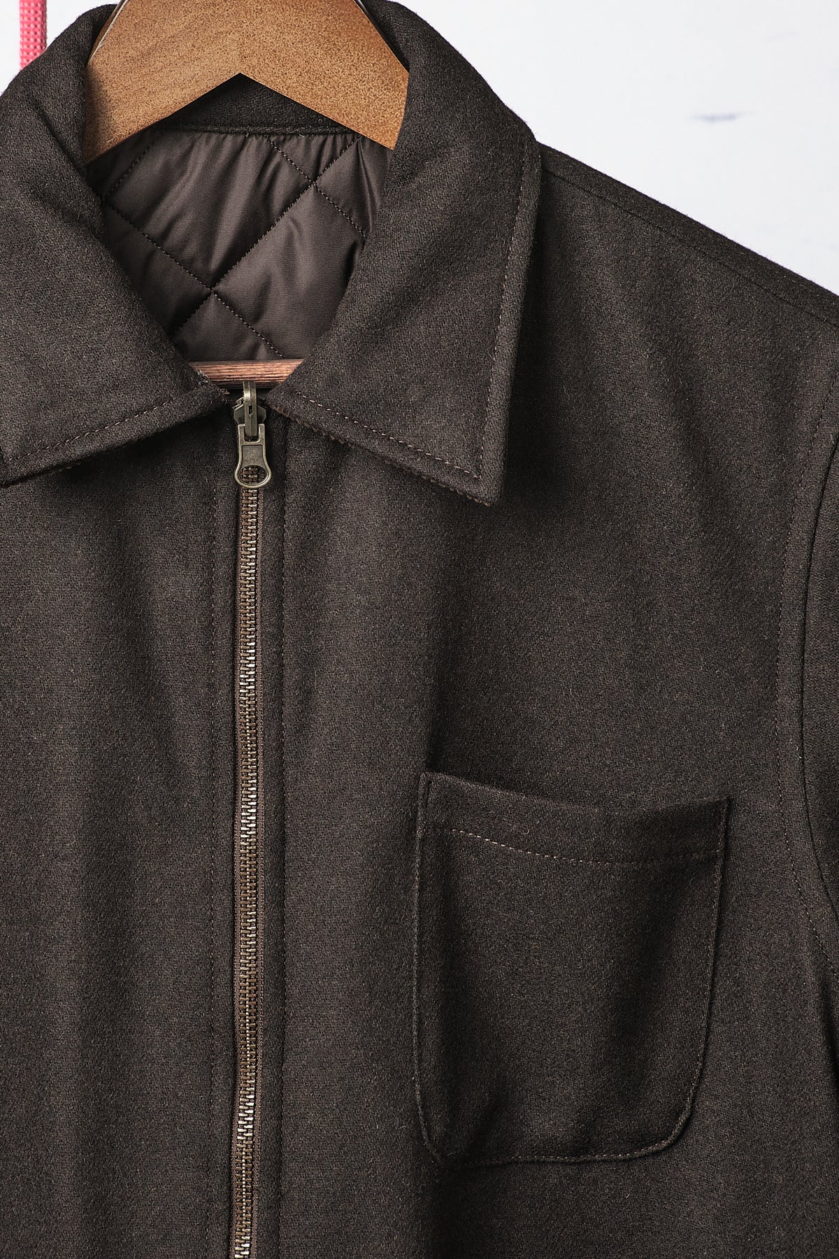 Blker Work Shirt Wool Reversible Elk Brown