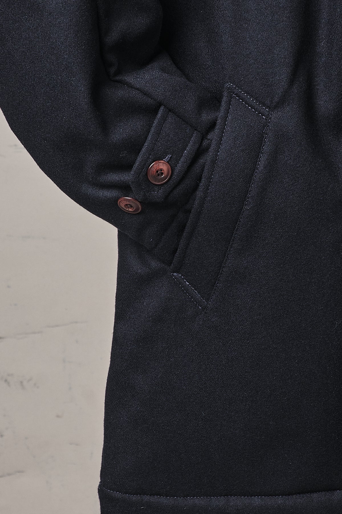 Blker Cappotto Wool Holmes Navy