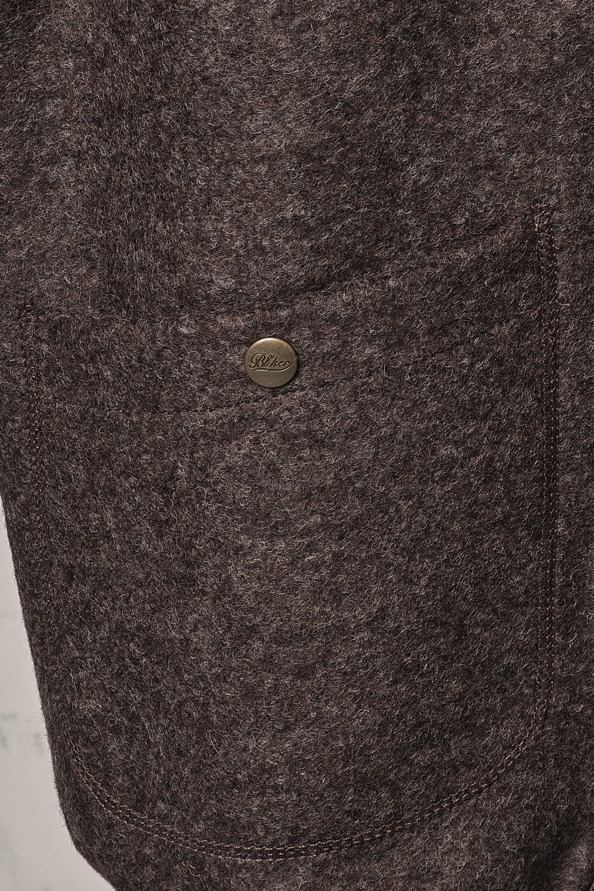 Blker Boiled Wool Vest Wolf Brown