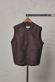 Blker Boiled Wool Vest Wolf Brown