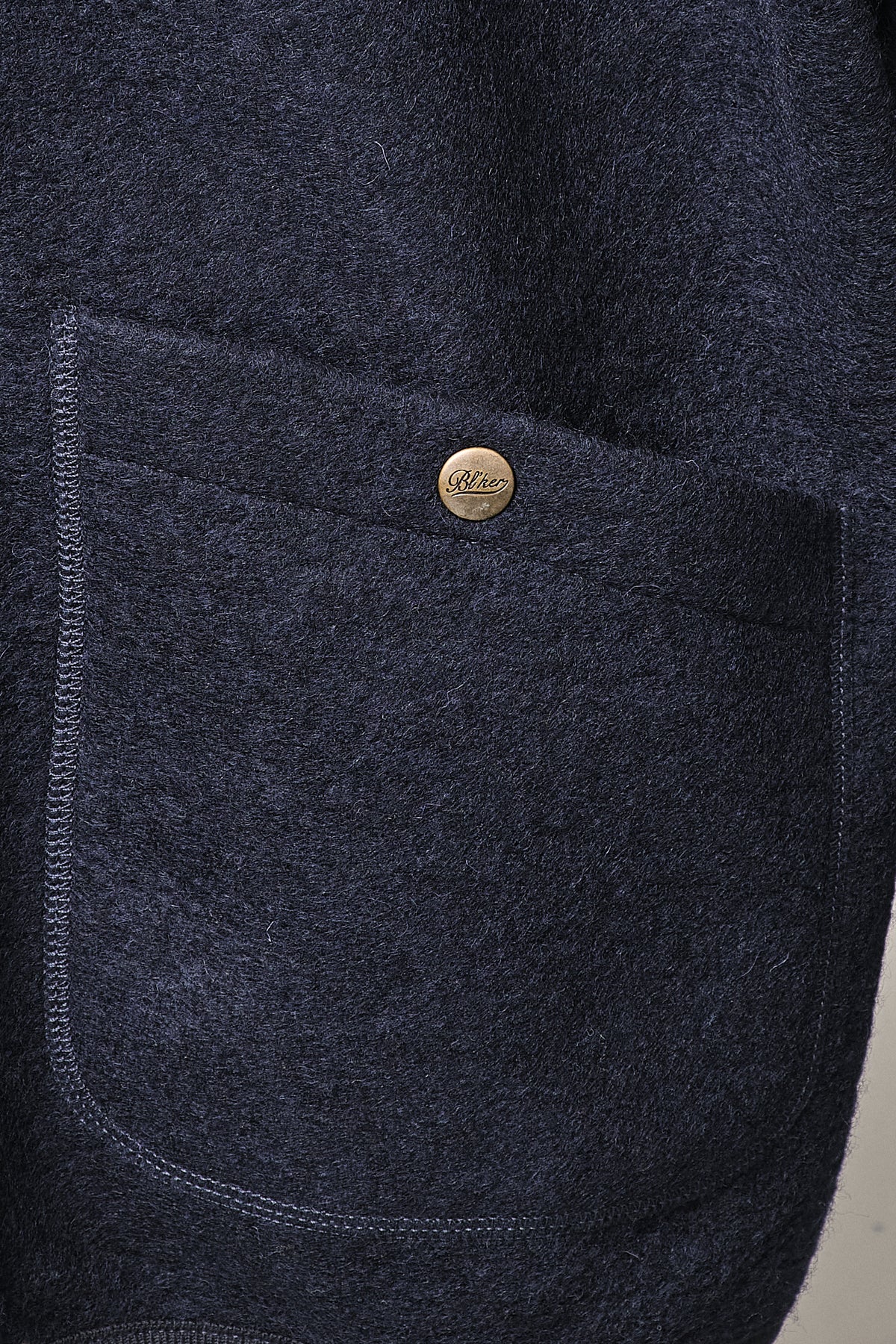 Blker Boiled Wool Jacket Moose Navy