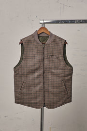 Blker Pied De Poule Vest Reversible Owl