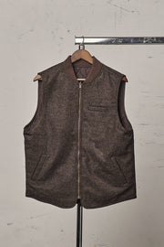 Blker Donegal Vest Reversible Owl Brown