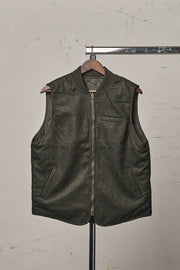 Blker Donegal Vest Reversible Owl Green