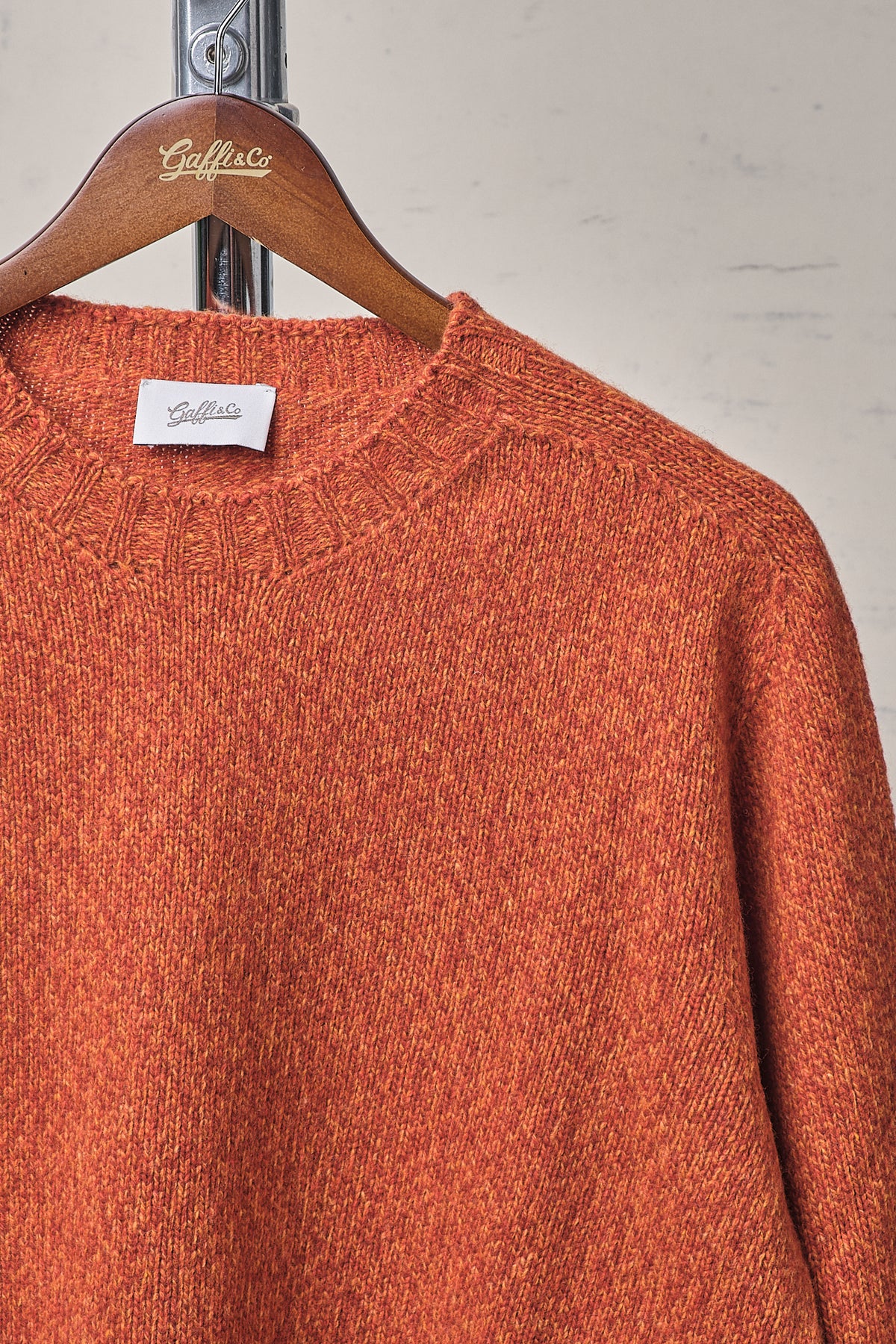 Gaffi & Co. Maglia Girocollo Moulinè Arancio