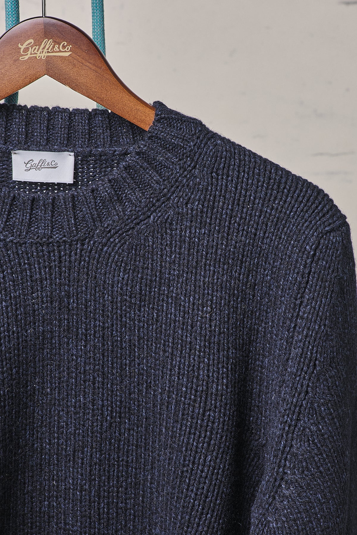 Gaffi & Co. Maglia Girocollo Lana Blu