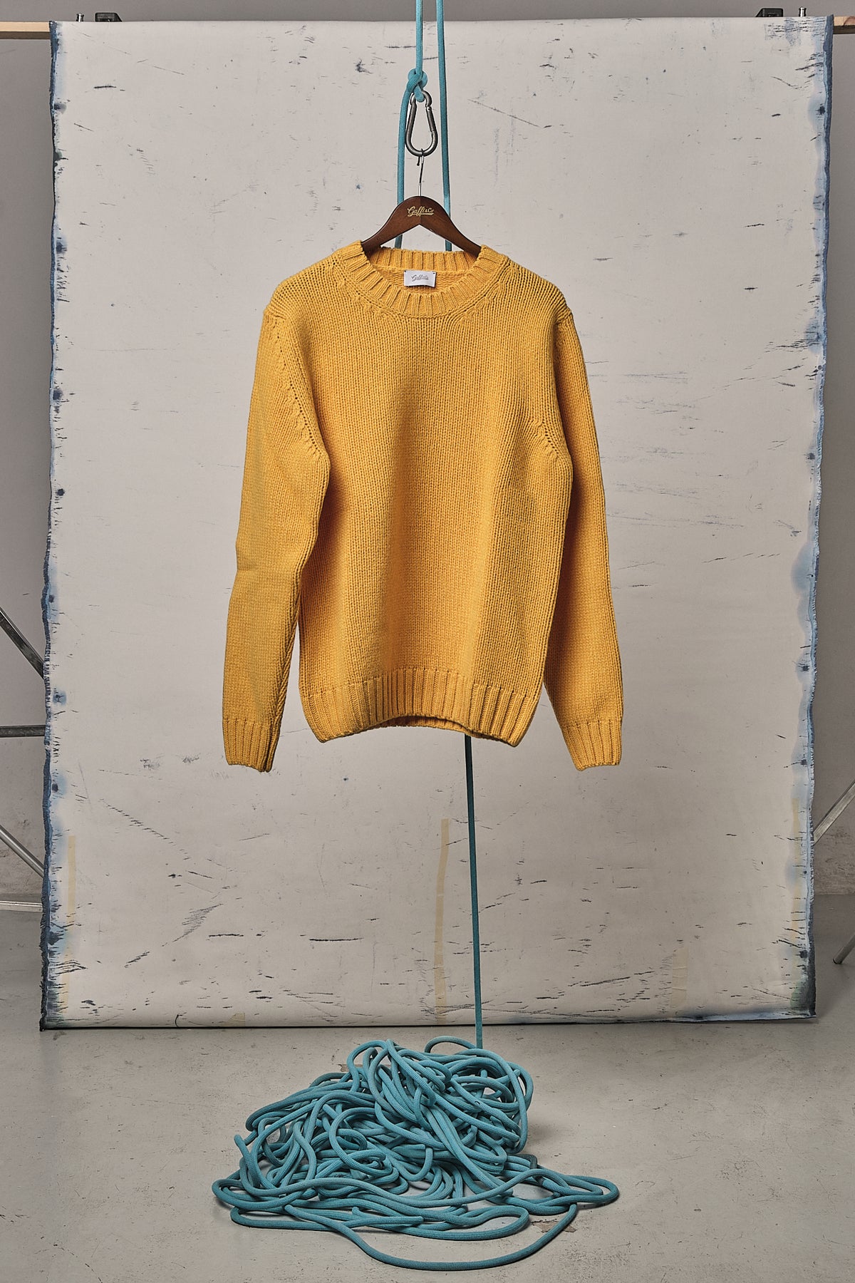 Gaffi & Co. Maglia Girocollo Lana Giallo