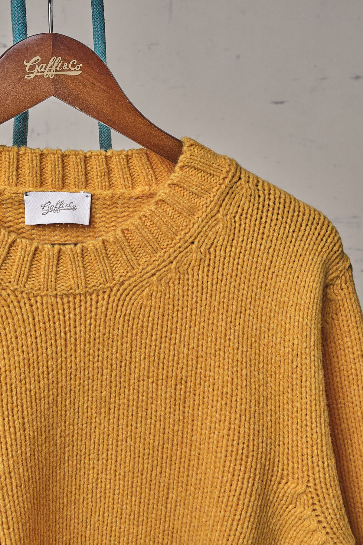 Gaffi & Co. Maglia Girocollo Lana Giallo
