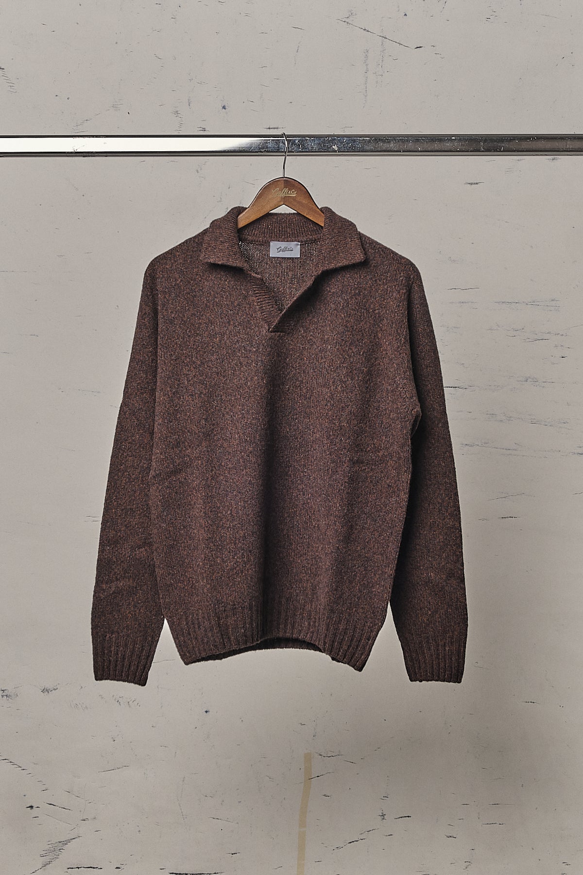 Gaffi & Co. Polo Skipper Moulinè Tabacco