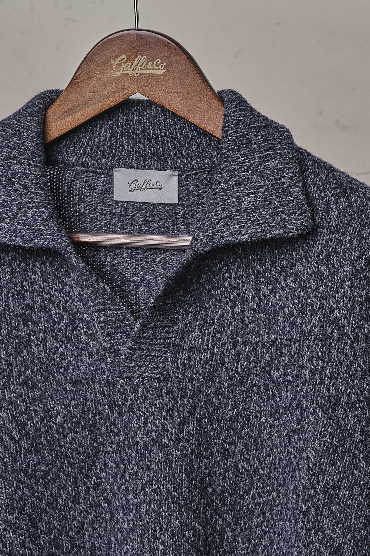Gaffi & Co. Polo Skipper Moulinè Blu