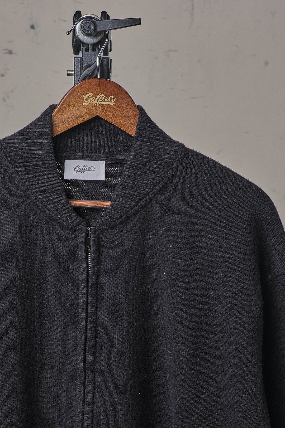 Gaffi & Co. Bomber Zip Relaxed Nero