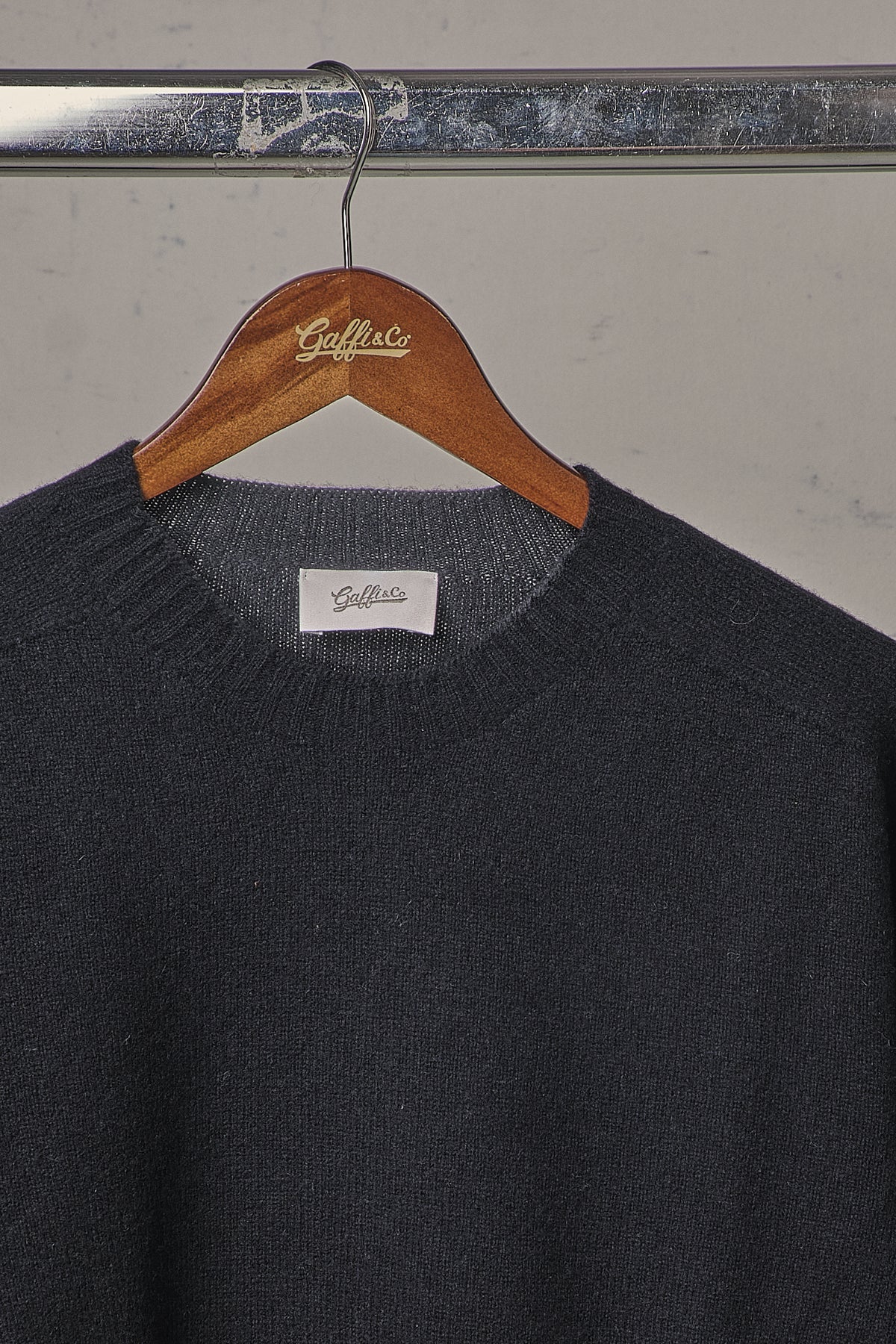 Gaffi & Co. Maglia Girocollo Lana/Cashmere Nero