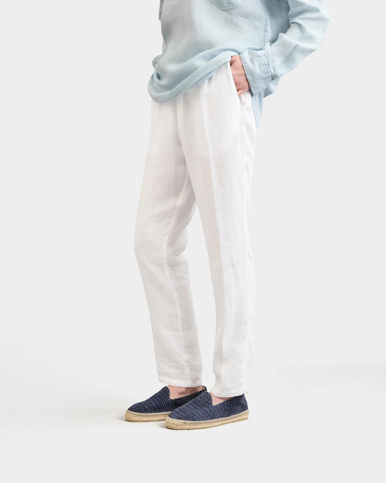 Manebì Raffia Stripes Espadrilles Yucatan Navy
