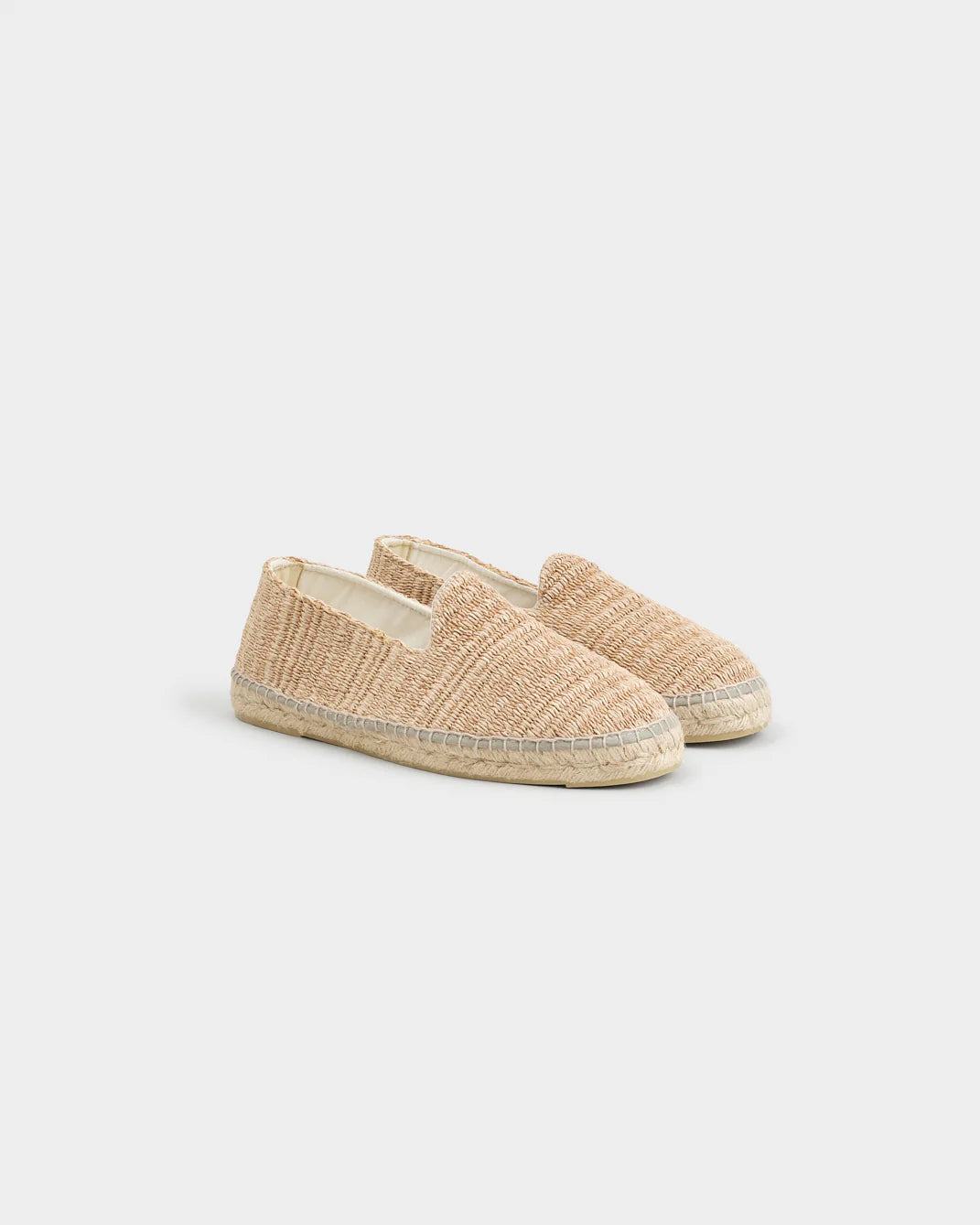 Manebì Raffia Stripes Flat Espadrilles Yucatan