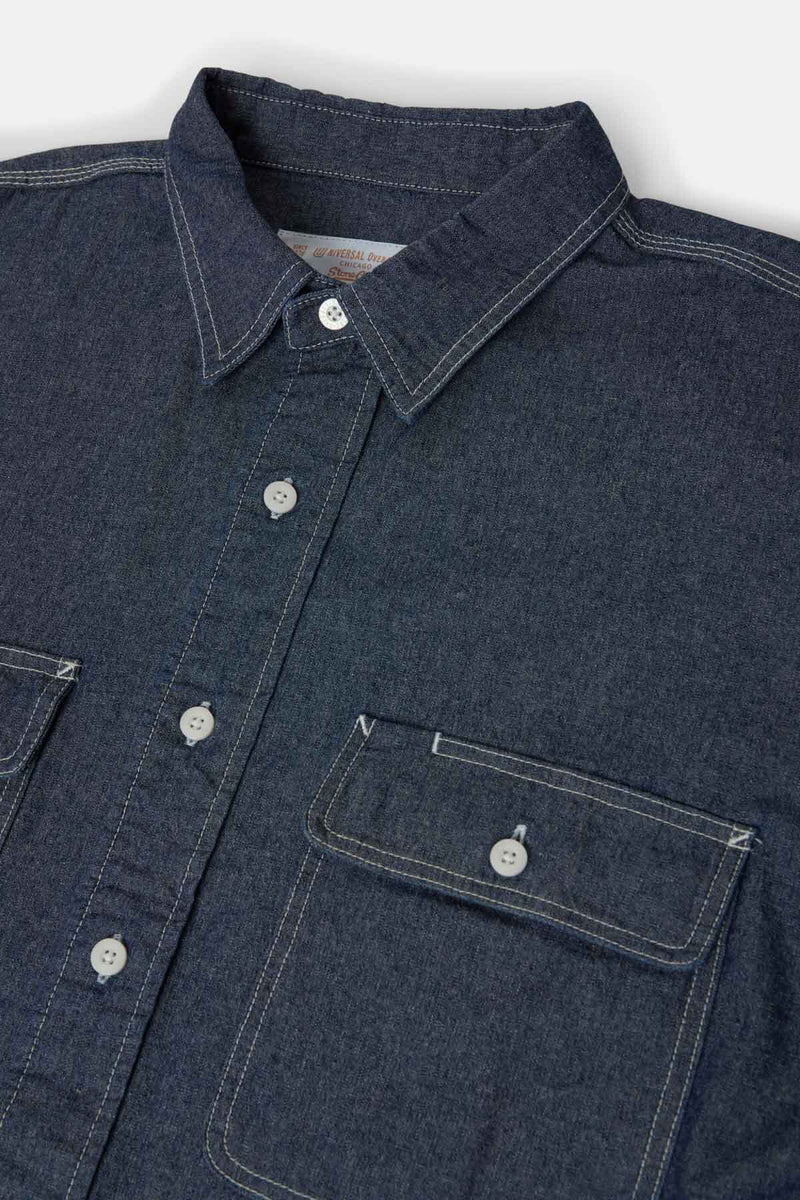 Universal Overall Chambray Work Shirt Navy