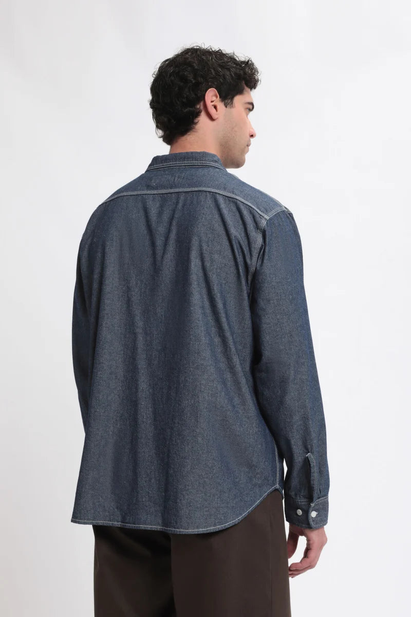 Universal Overall Chambray Work Shirt Navy