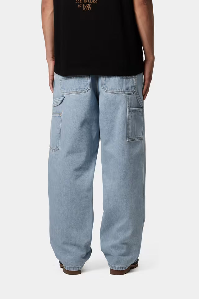 Carhartt WIP Single Knee Pant Blue Heavy Worn Bleached
