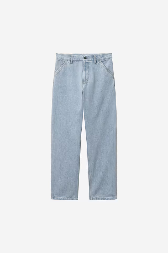 Carhartt WIP Single Knee Pant Blue Heavy Worn Bleached