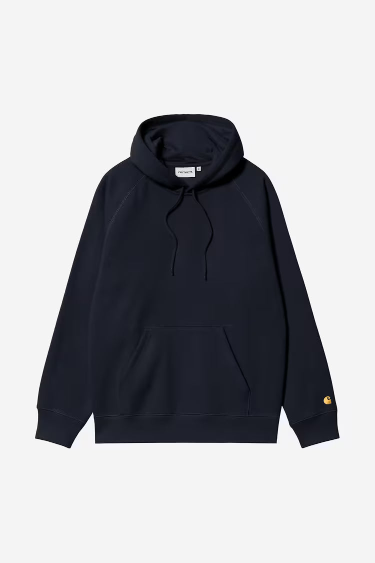 Carhartt WIP Hooded Chase Sweatshirt Dark Navy/Gold
