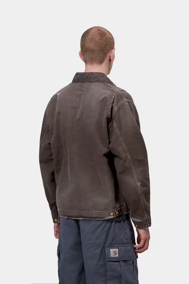 Carhartt WIP OG Detroit Jacket Hamilton Tobacco Destroy Wash