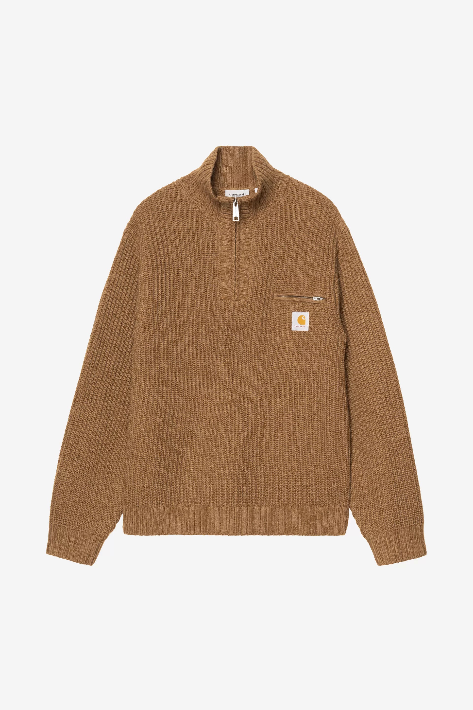 Carhartt WIP Half Zip Sweater H Brown