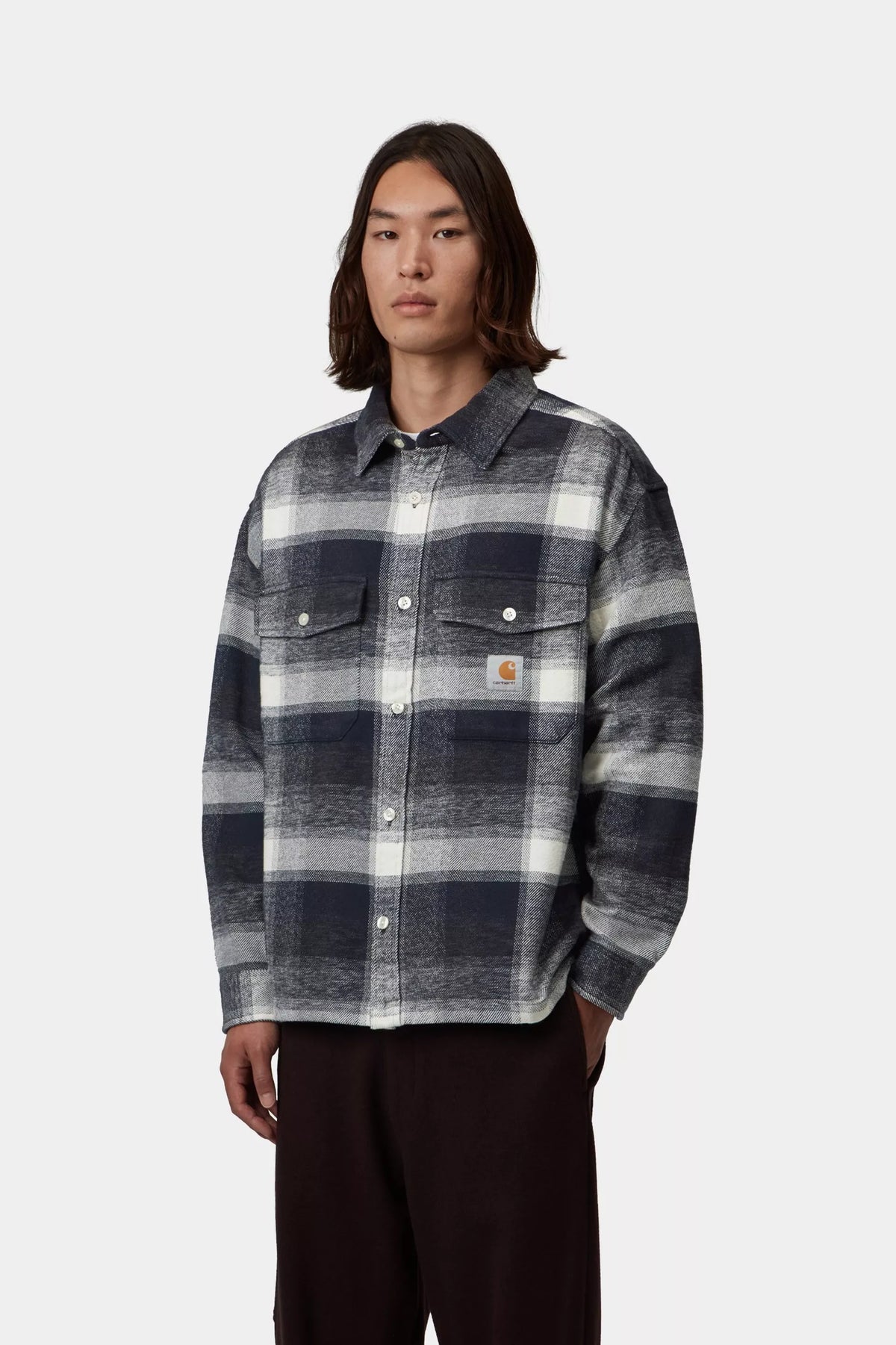Carhartt WIP Esterson Check Shirt Dark Navy