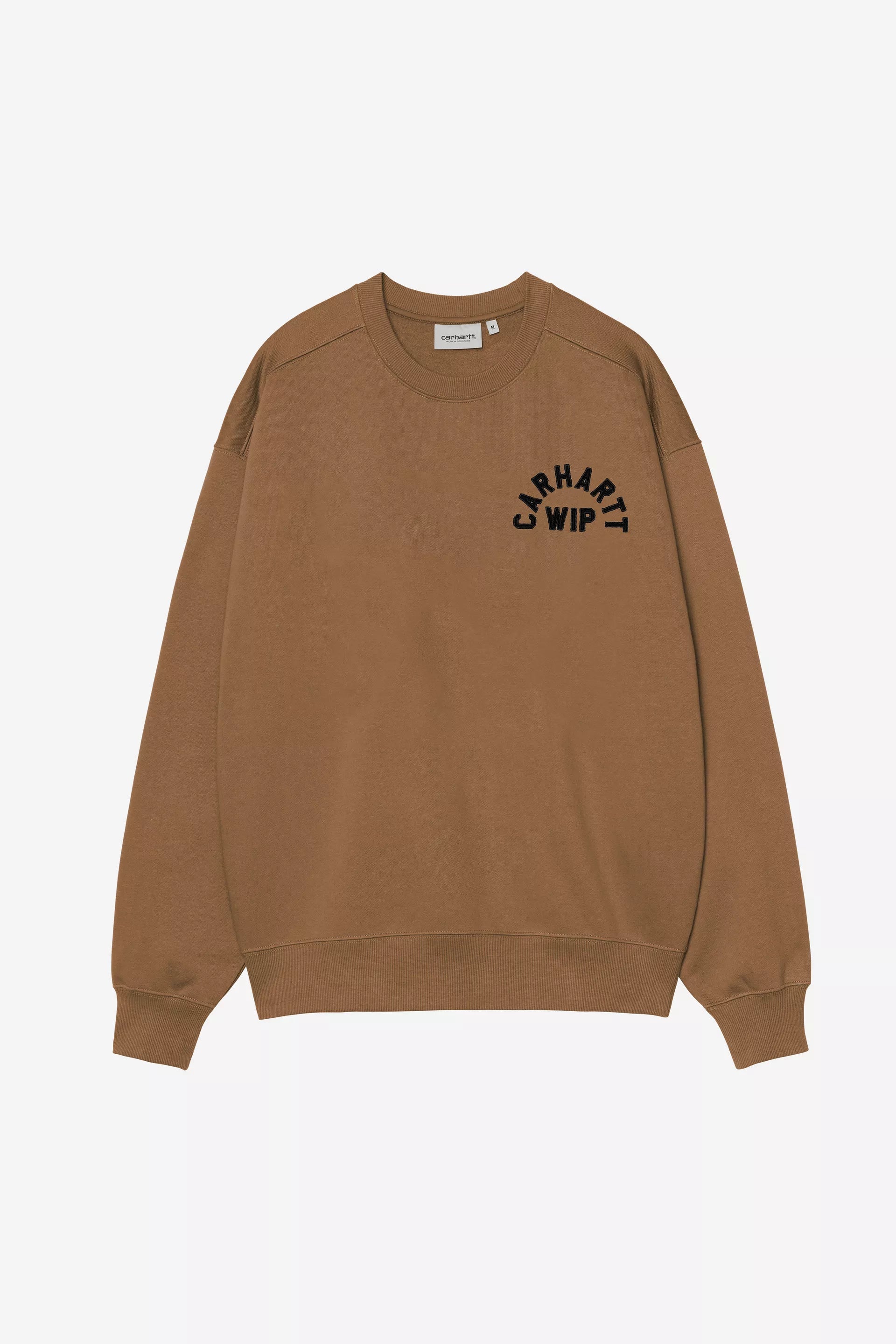 Carhartt WIP Arch Script Sweat H Brown/Black Stone washed
