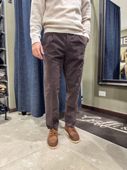 White Sand Pantalone Luke Velluto Moro