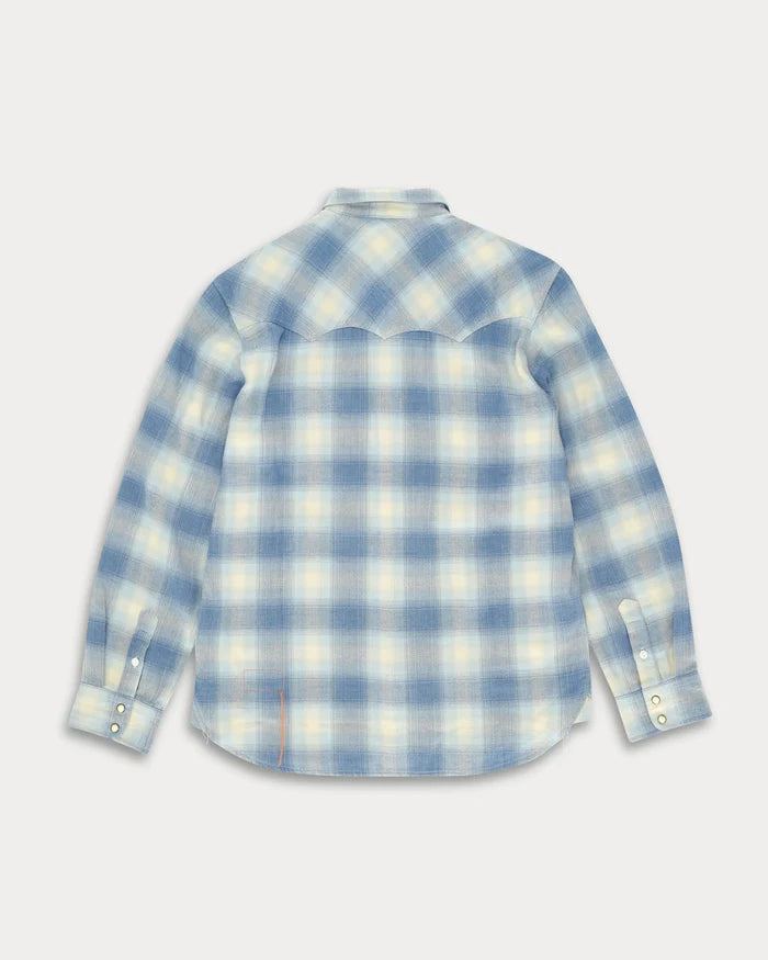 Fortela Josh Texan Check Shirt Light Blue