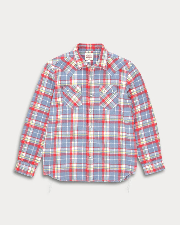 Fortela Josh Texan Check Shirt Red/Grey