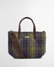 Barbour W Mini Quilted Tote Bag Classic Tartan