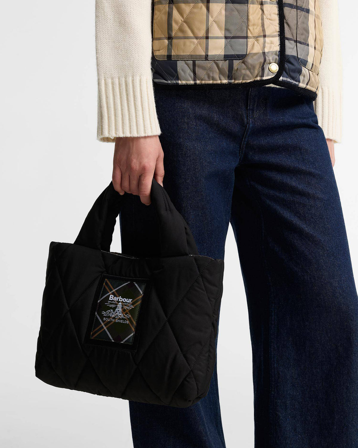 Barbour W Connie Mini Tote Bag Black