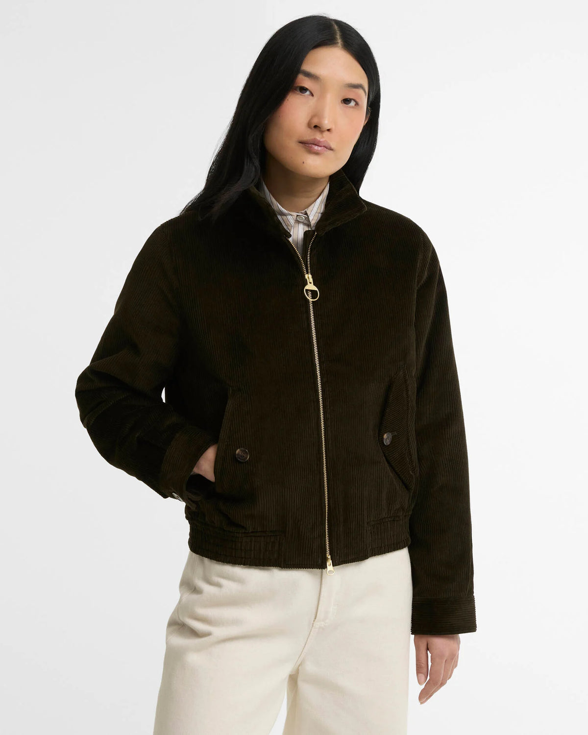 Barbour W Overton Casual Jkt Olive