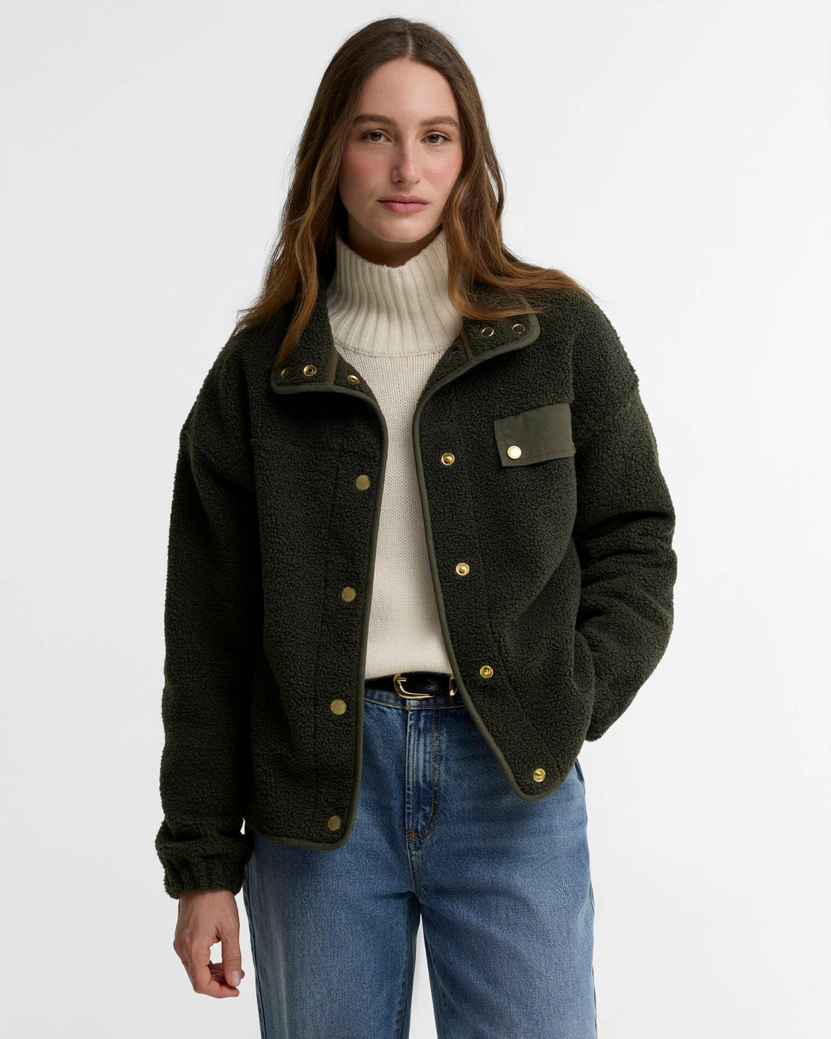 Barbour Mabel Fleece Olive