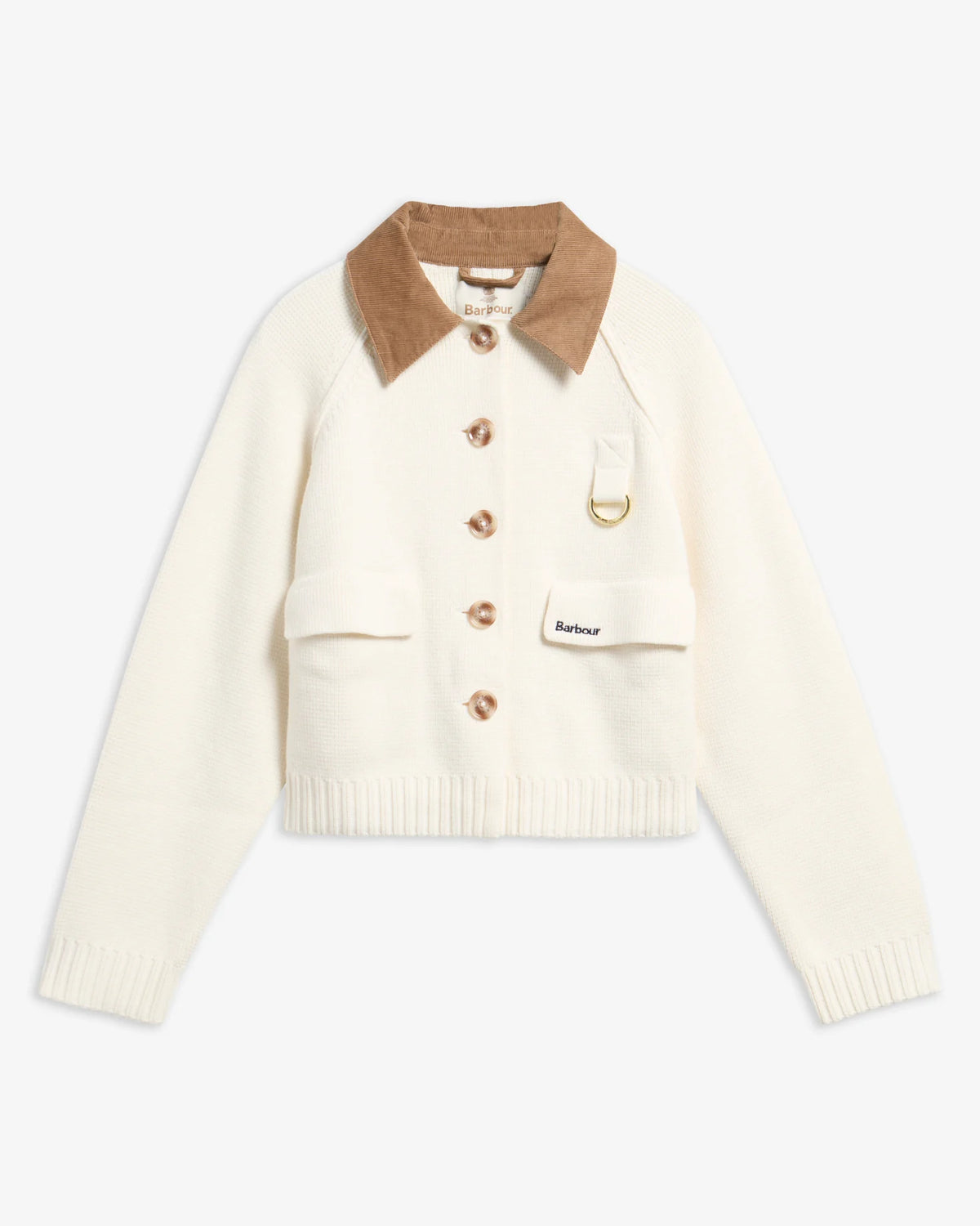 Barbour W Alverstone Cardigan Ecru