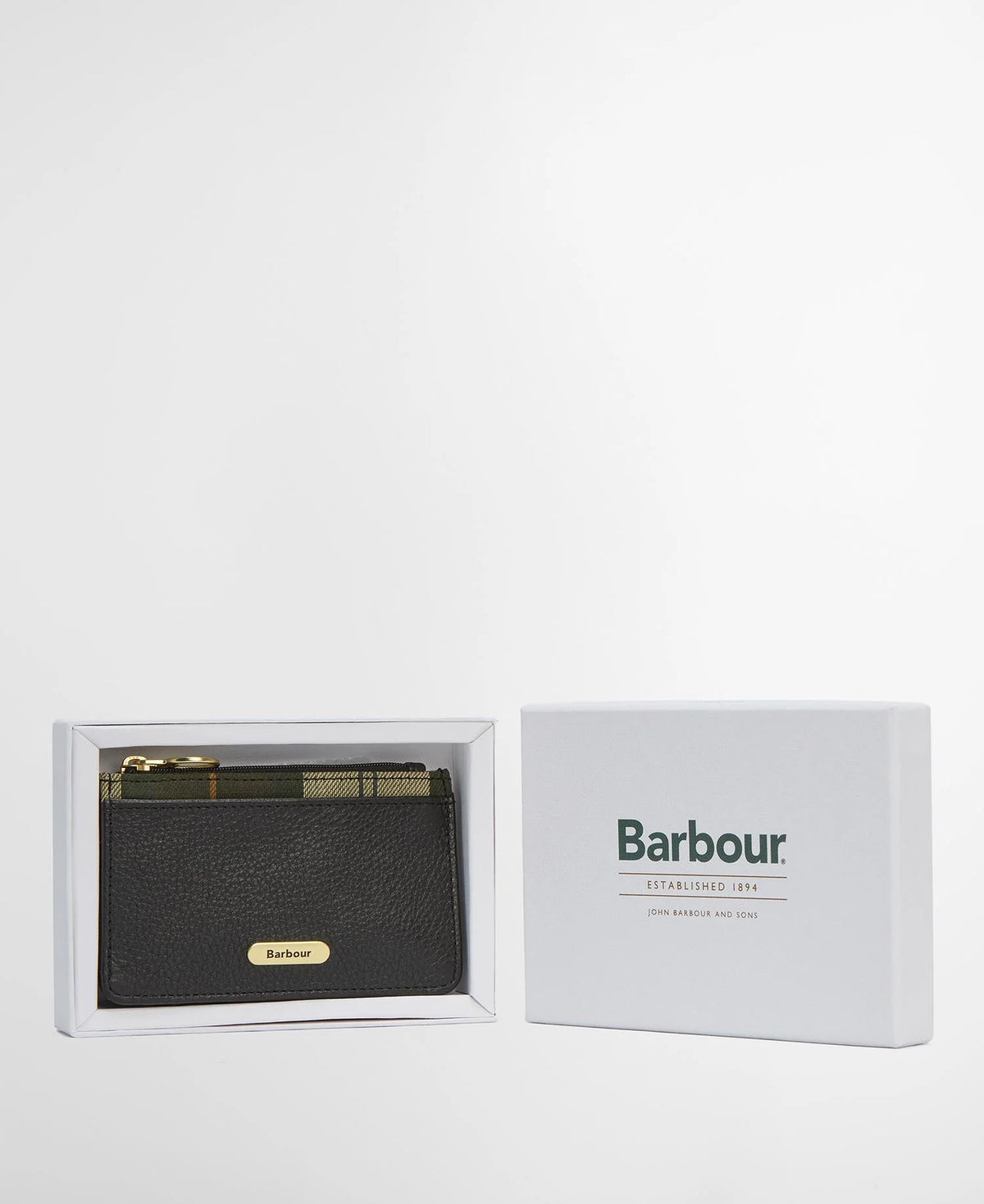 Barbour W Alder Leather Card Black/Ancient