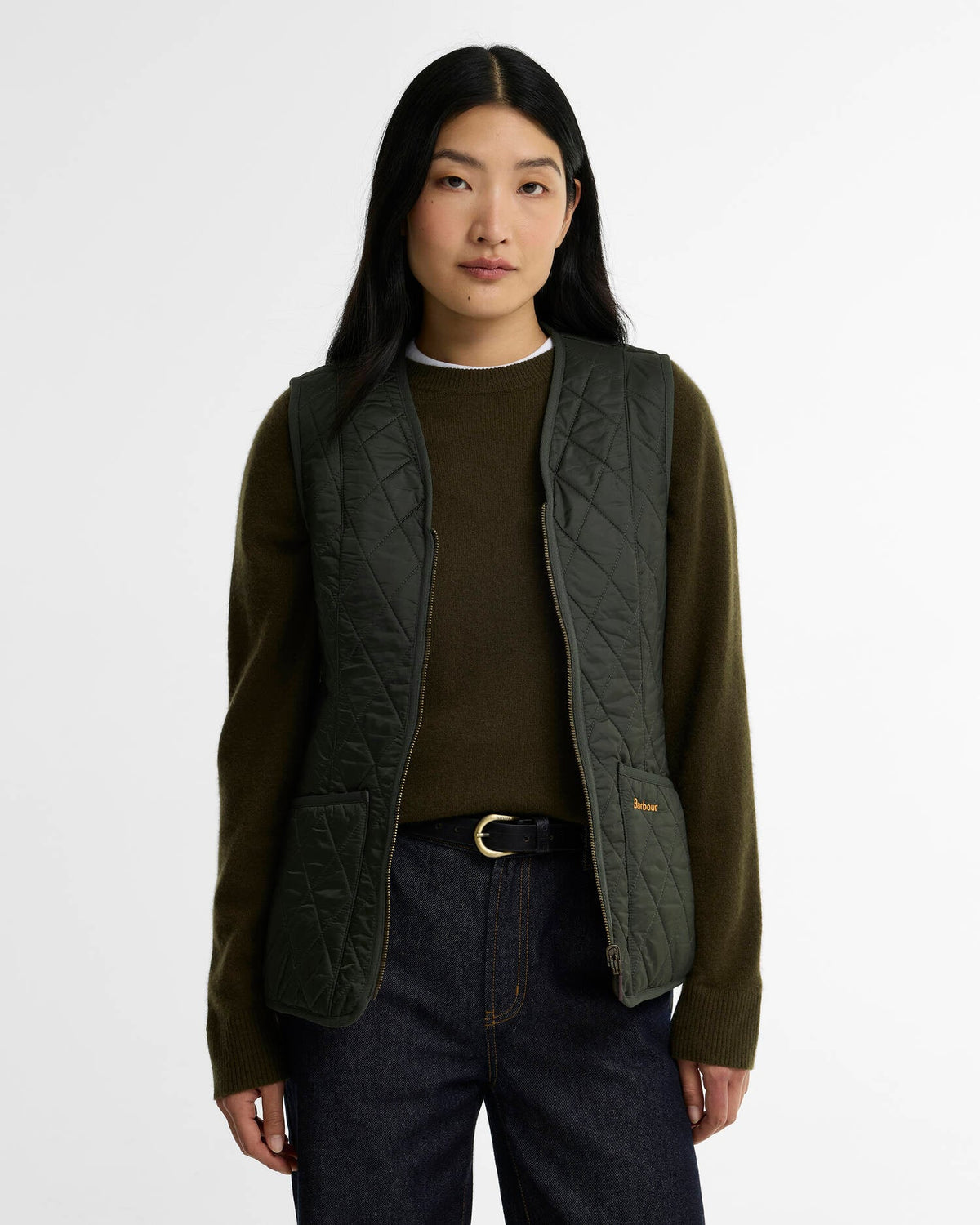 Barbour W Fleece Betty Liner Olive