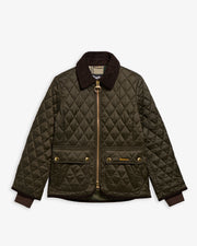 Barbour W Fitted Beadnell Quilt Sage