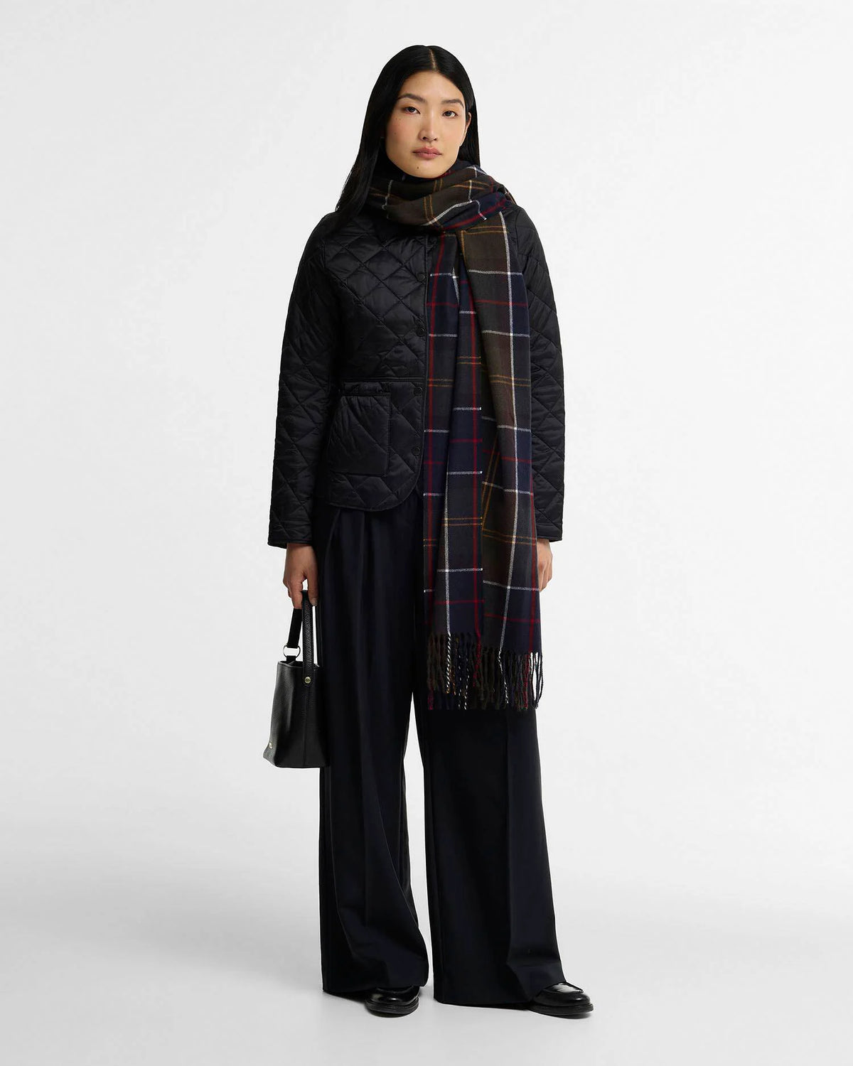 Barbour W Stanway Tartan Wrap Classic