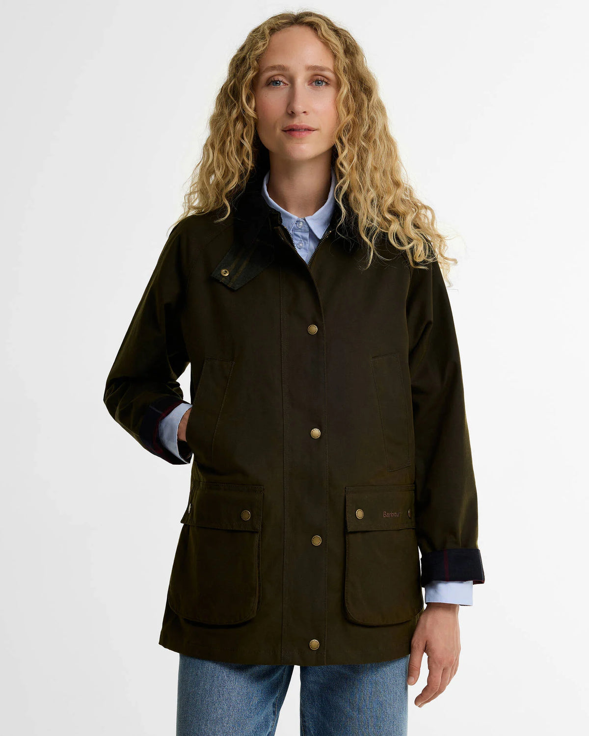 Barbour W Acorn Wax Jkt Olive