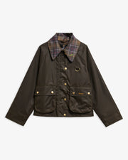 Barbour W Icons Quilted Spey Wax Jkt Olive