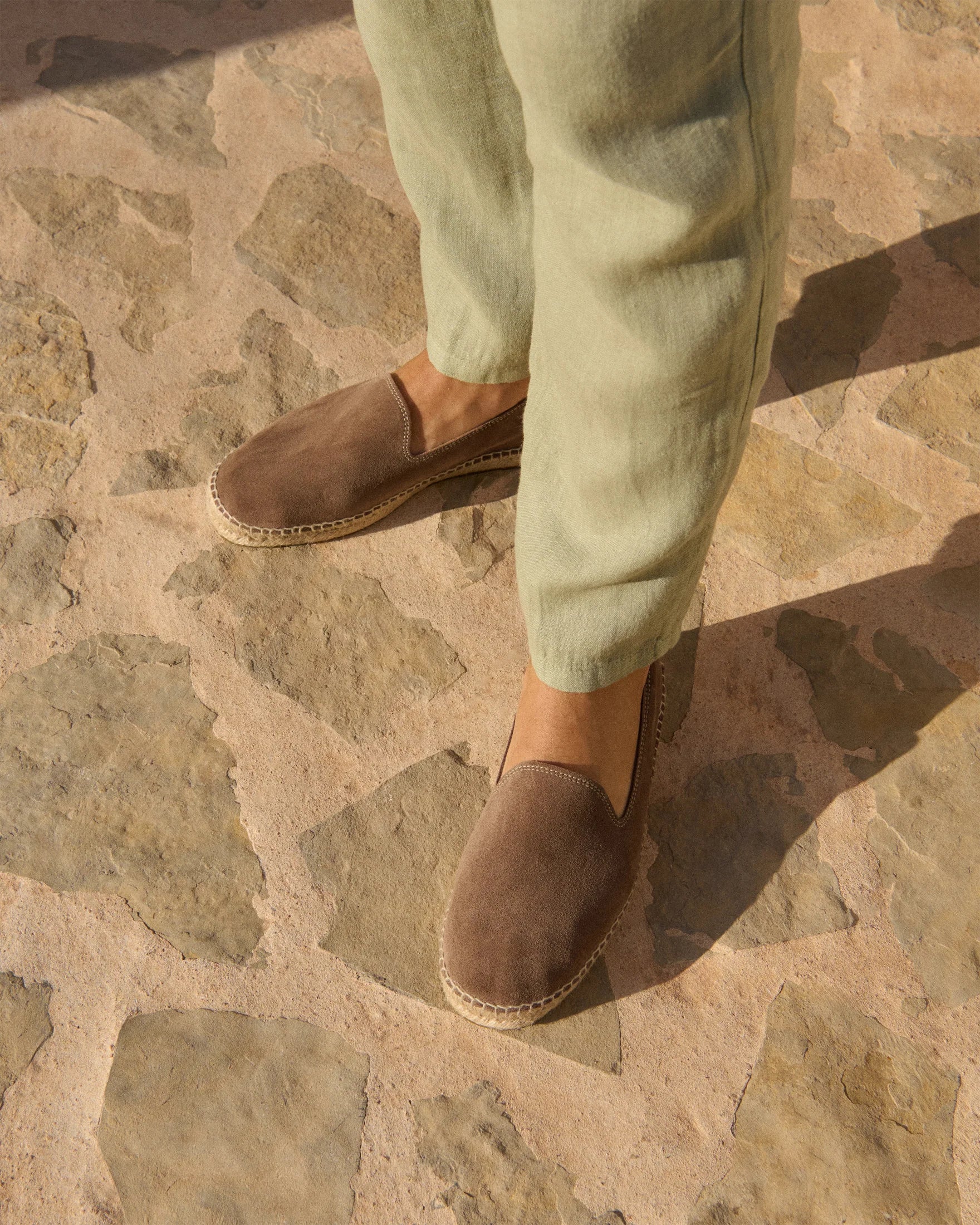 Manebì Suede Espadrillas Hamptons Moka