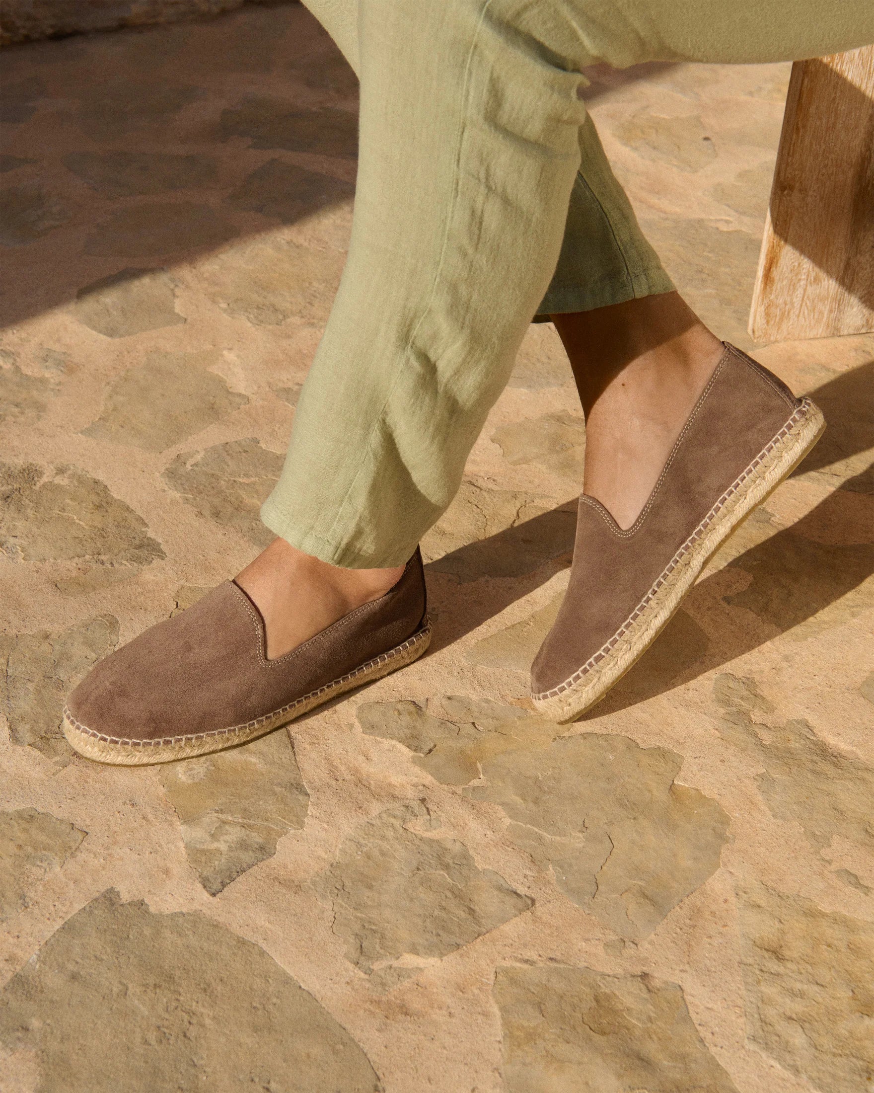 Manebì Suede Espadrillas Hamptons Moka