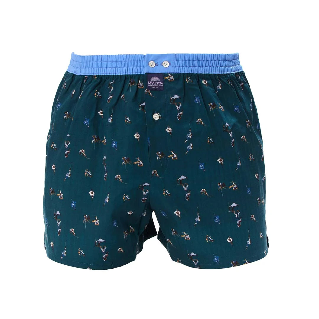 McAlson Boxer Madras Hockey Blu