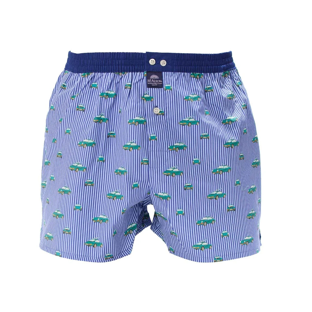 McAlson Boxer Madras Auto Blu