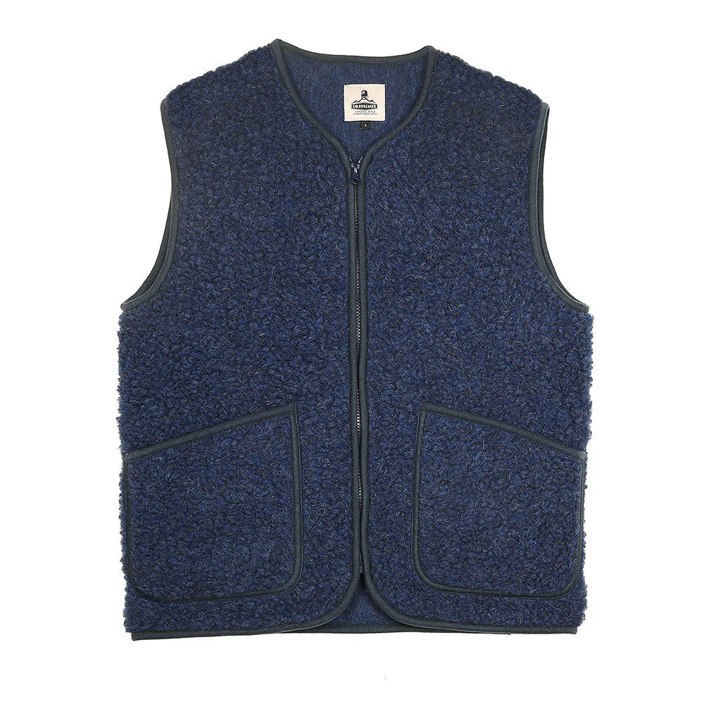 Coldbreaker Wool Vest Pepitko Dark Blue