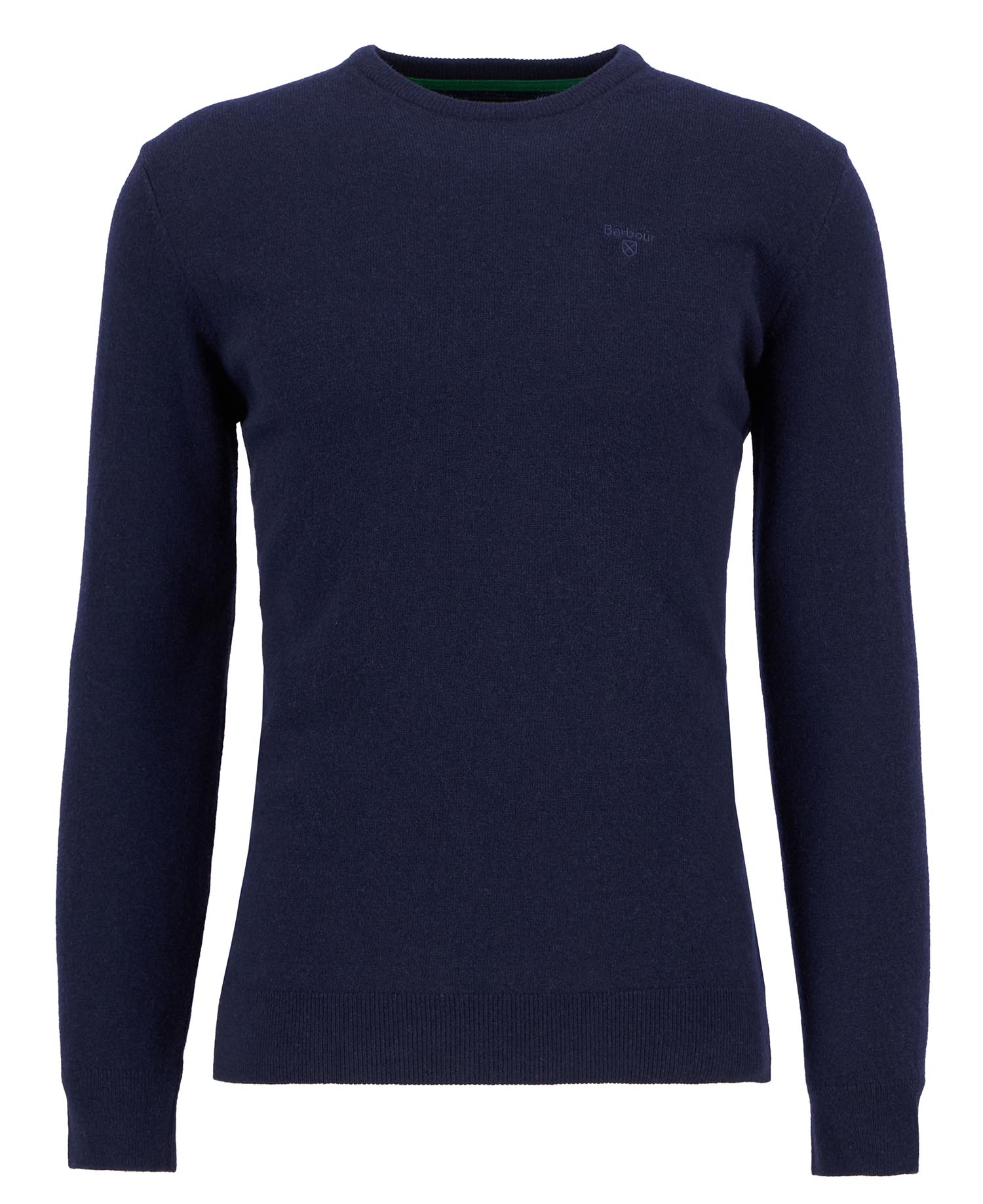 Barbour Essential Wool Crew Neck Navy